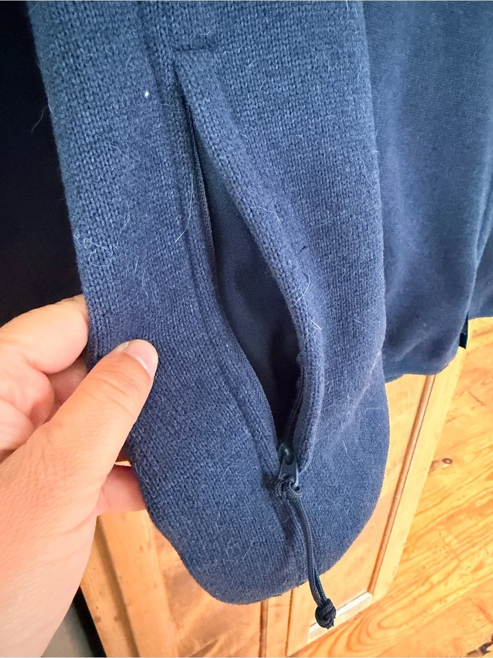 J. Crew Men's Navy Half-Zip Pullover Sweater